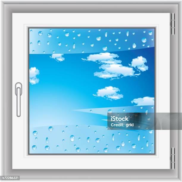 Widok Przez Okno - Stockowe grafiki wektorowe i więcej obrazów Bez ludzi - Bez ludzi, Błyszczący, Chmura