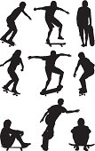 Silhouette of people skateboardinghttp://www.twodozendesign.info/i/1.png