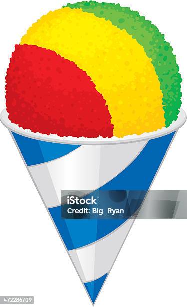 Snow Cone Stock Illustration - Download Image Now - Snow Cone, Illustration, Vector