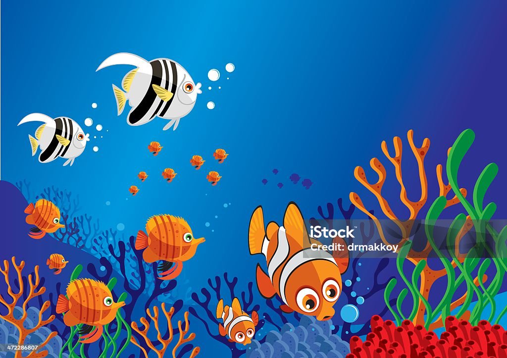 Pesce tropicale - arte vettoriale royalty-free di Fumetto - Creazione artistica