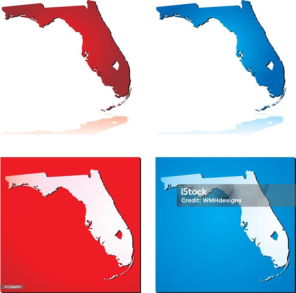 Red azul Florida - Vetor de Azul royalty-free