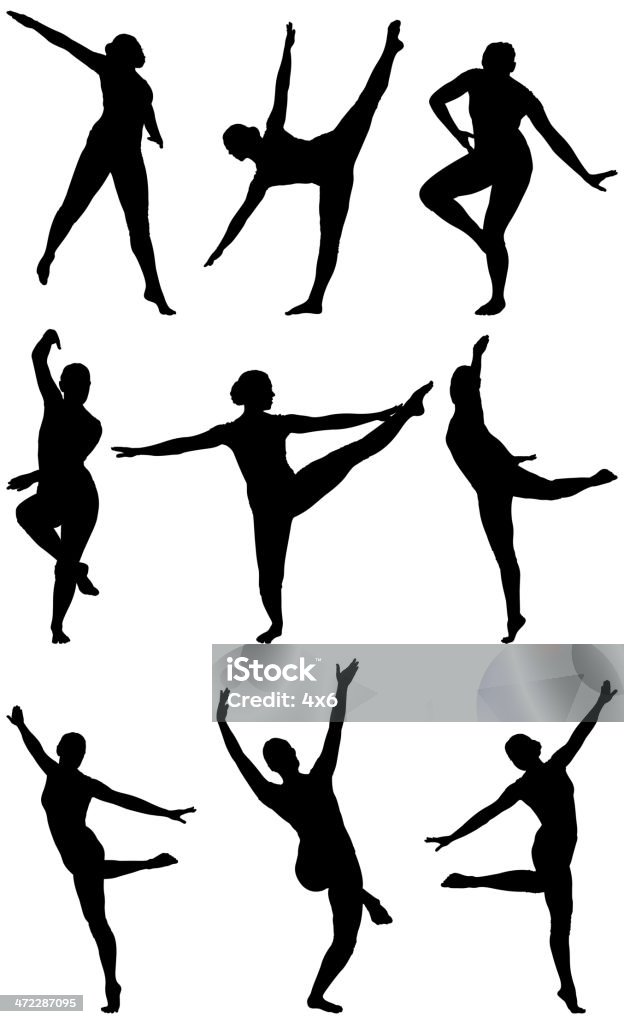 バレエダンサー - 1人のロイヤリティフリーベクトルアート