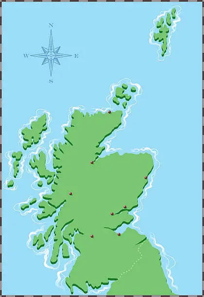 Vector illustration of Scotland