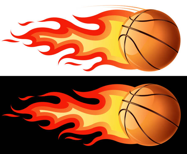 Juego De Básquetbol Símbolos Con Pelotas De Llamas Vectores Libres de Derechos - iStock Juego De Básquetbol Símbolos Con Pelotas De Llamas Vectores Libres de Derechos - iStock
