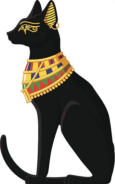 Vector illustration of Egyptian Cat