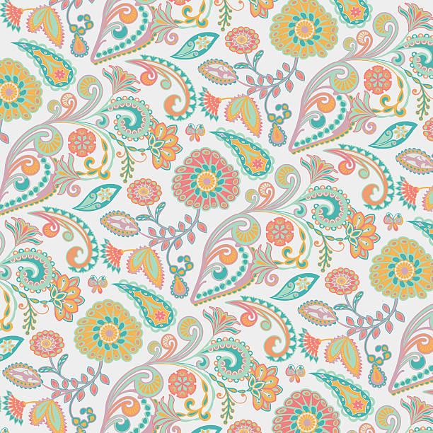 floral pattern design vector art illustration