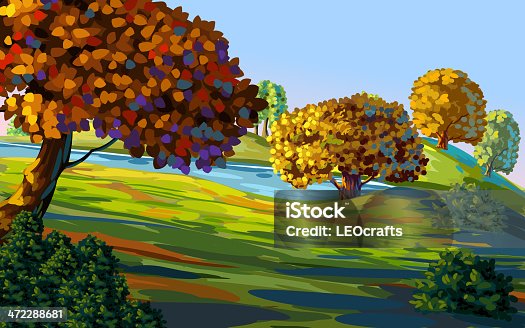 istock Beautiful Autumn Landscape 472288681