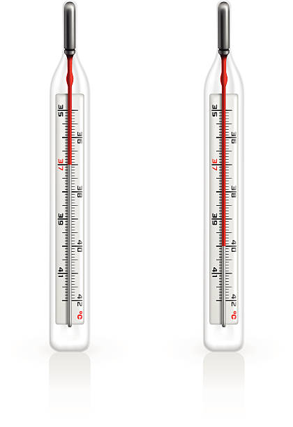 温度計 - thermometer medical exam fever healthcare and medicine点のイラスト素材／クリップアート素材／マンガ素材／アイコン素材