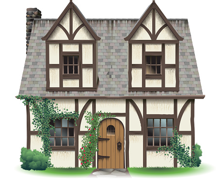 Tudor Home with Ivy