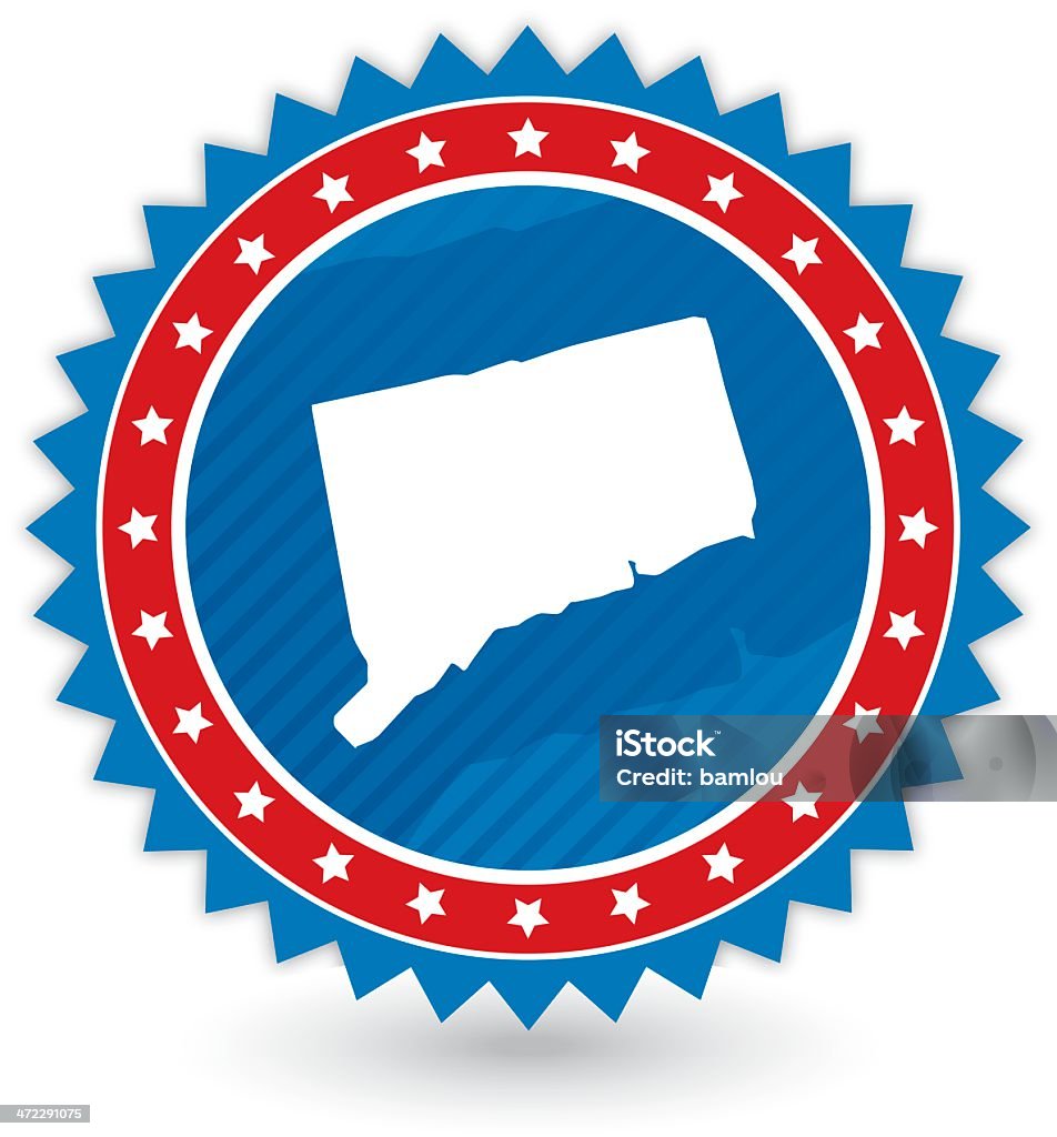 Badge le Connecticut - clipart vectoriel de Connecticut libre de droits