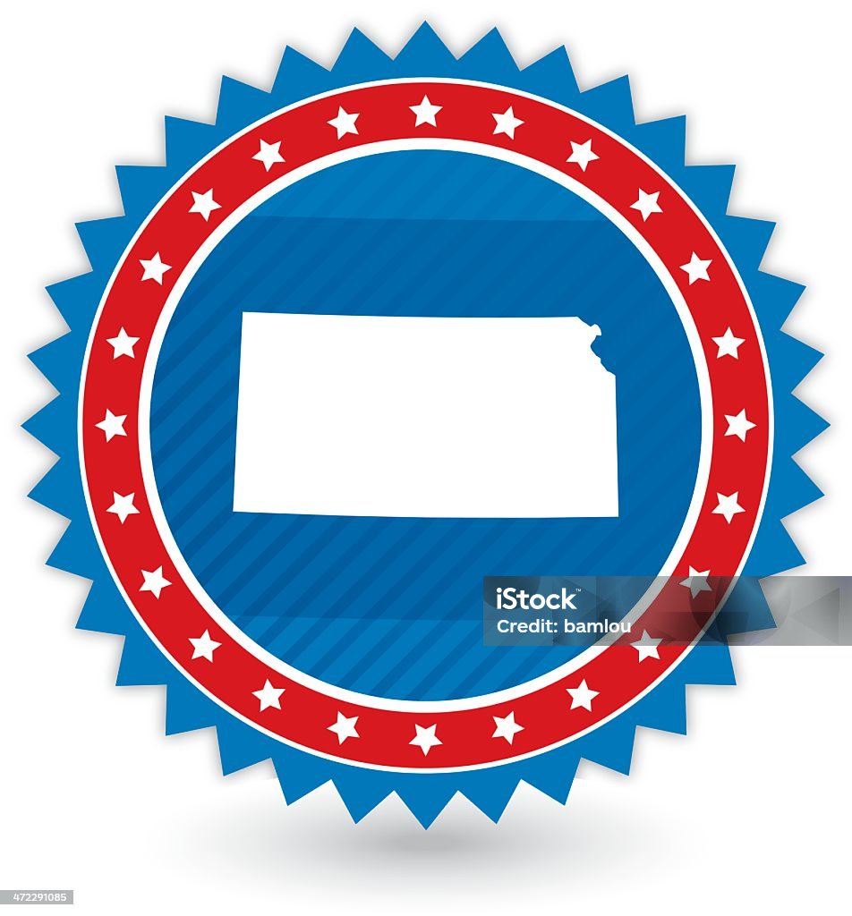 Badge Kansas - clipart vectoriel de Affaires Finance et Industrie libre de droits