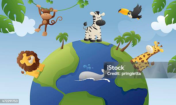 Animal Planet Stock Illustration - Download Image Now - Animal, Animals In  The Wild, Ape - iStock