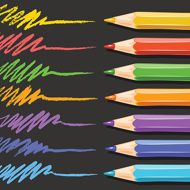 60+ Pencil Colors Color Image Black Background Illustrations, Royalty-Free  Vector Graphics & Clip Art - iStock