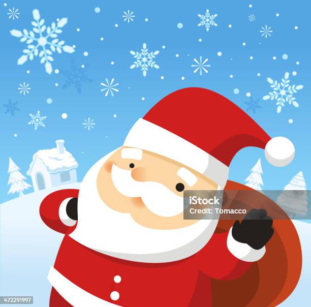 サンタクロース手を振るユキコ風景 - お祝いのベクターアート素材や画像を多数ご用意 - お祝い, イラストレーション, クリスマス