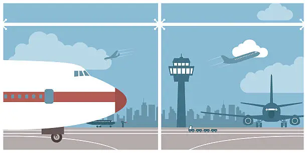 Vector illustration of Airport