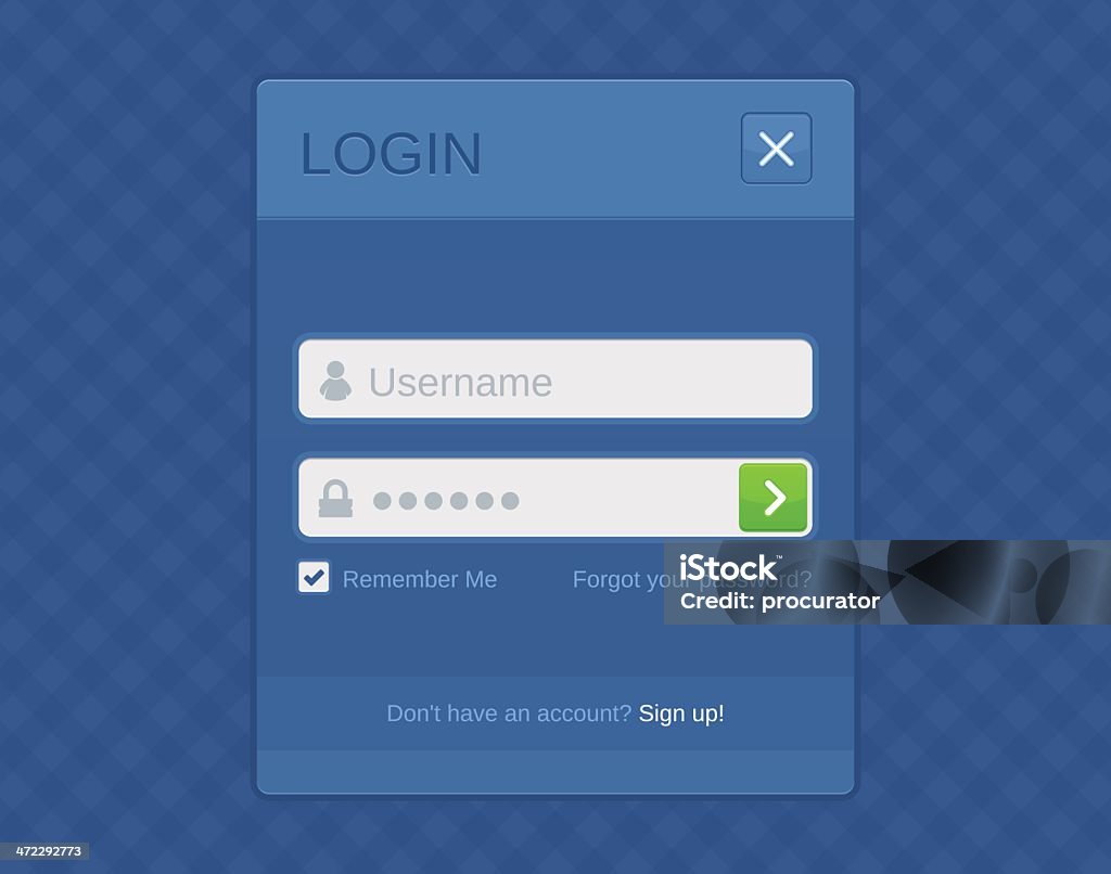 Modulo Login - arte vettoriale royalty-free di Icona