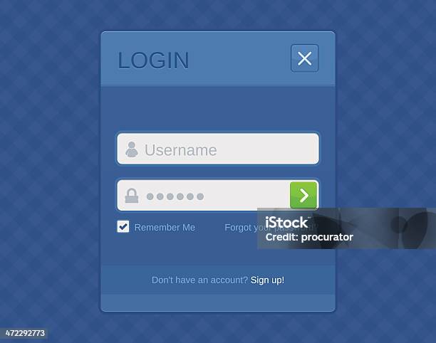 Modulo Login - Immagini vettoriali stock e altre immagini di Icona - Icona, Accesso al sistema, Password