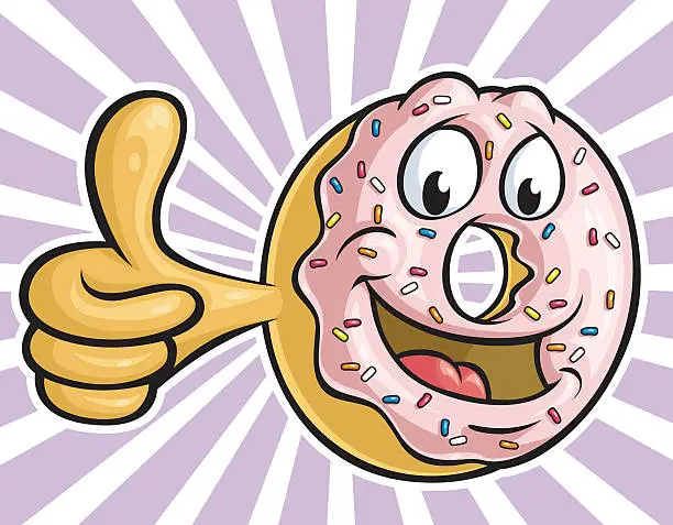 Vector illustration of Sweet Donut