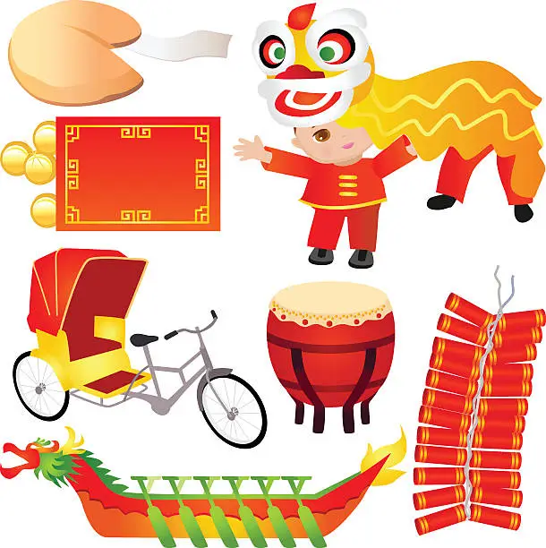 Vector illustration of Chinese Design Elements