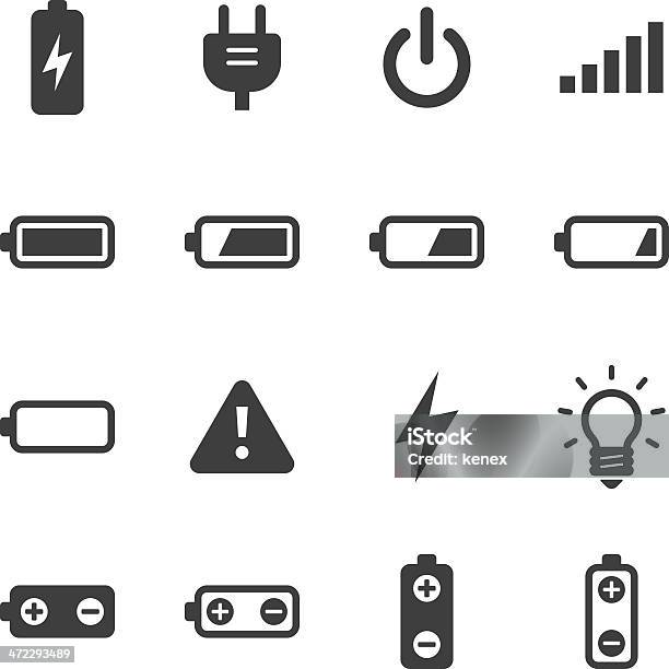 モノアイコンセット バッテリ電力 - 電池のベクターアート素材や画像を多数ご用意 - 電池, アイコン, いっぱいになる