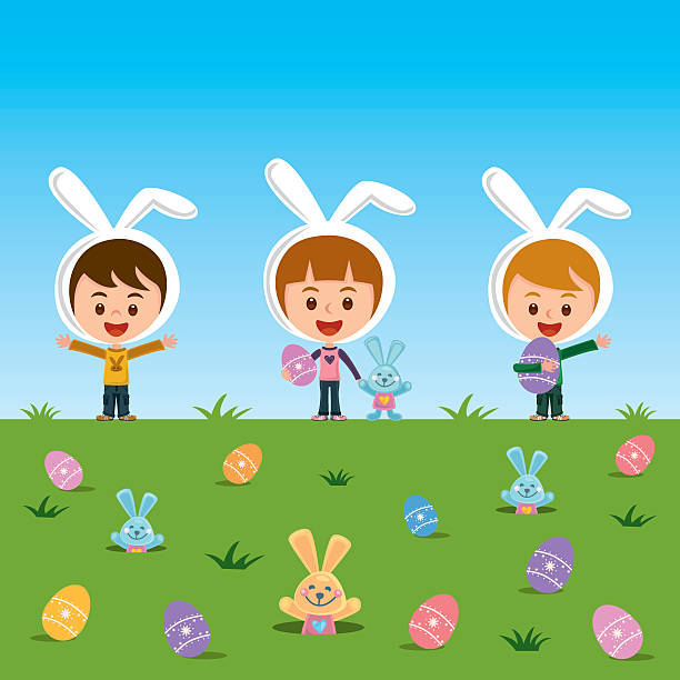 Happy Easter vector art illustration