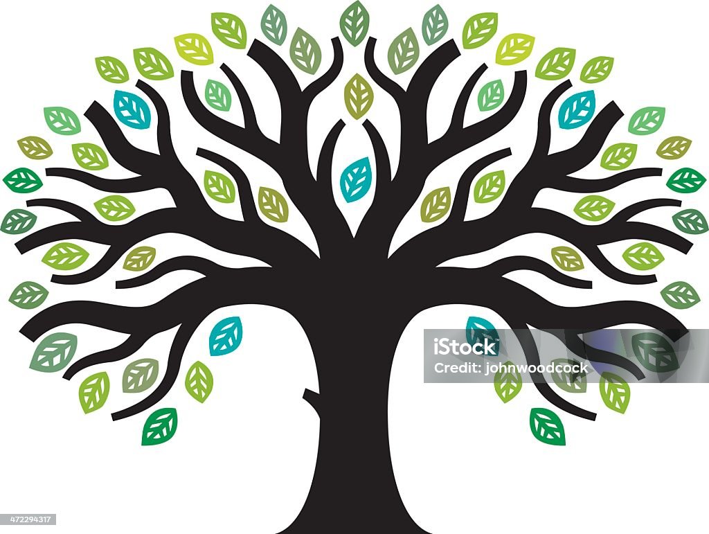 Tree Stem Graphiv Graphic Tree Illustration Stock Illustration - Download Image Now ...