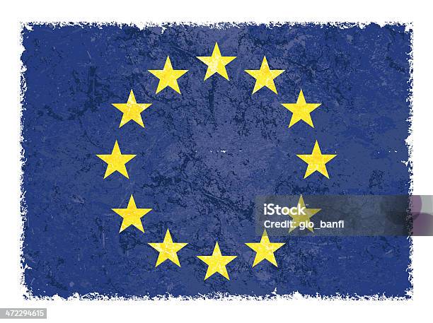 Ilustración de Bandera Europea y más Vectores Libres de Derechos de Amarillo - Color - Amarillo - Color, Azul, Bandera