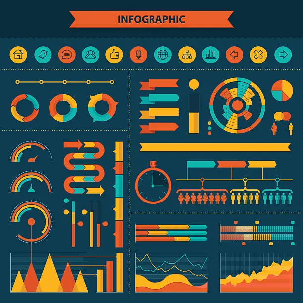 Vector illustration of Infographic Elements