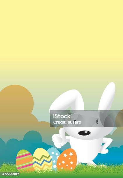 Easter Rabbit Stock Illustration - Download Image Now - Agricultural Field, Animal, Animal Egg