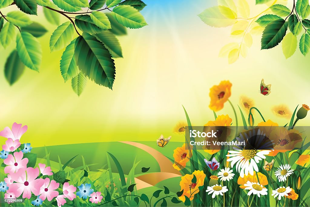 Spring Trcuk Background Spring Background Stock Illustration - Download Image Now - Backgrounds ...