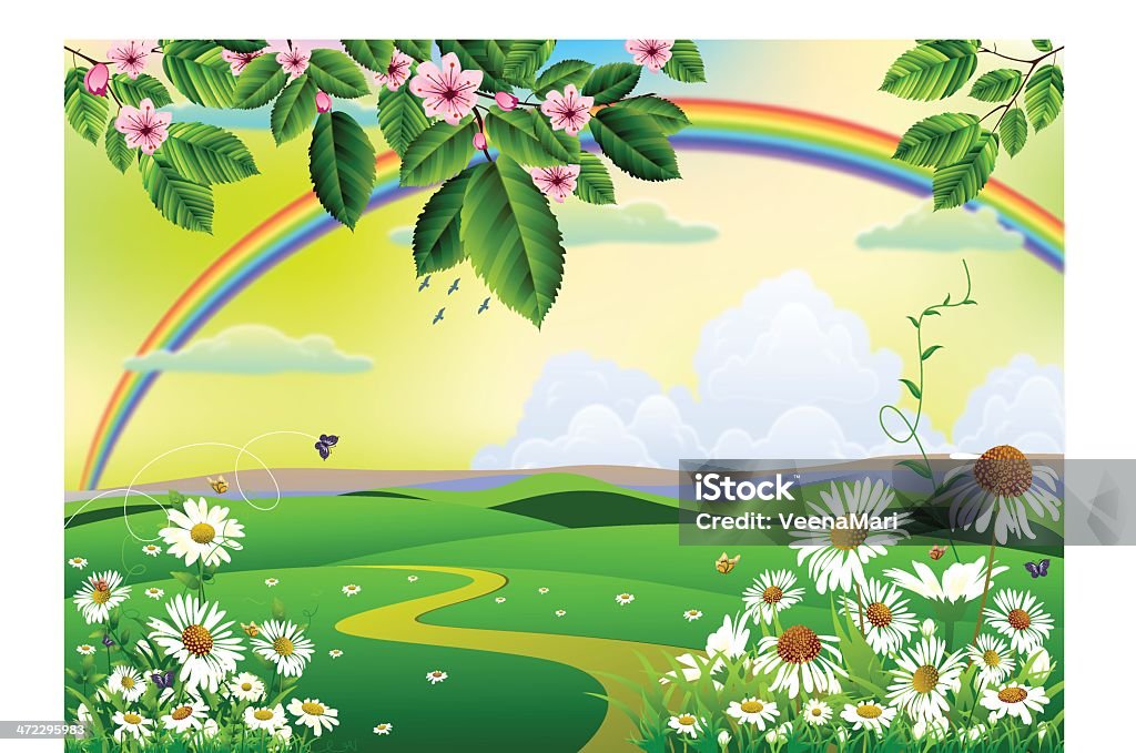 Spring Animation Back Ground Spring Background Stock Illustration - Download Image Now - Backgrounds ...