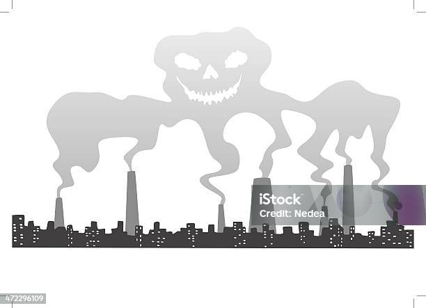 Schädel Von Smog Stock Vektor Art und mehr Bilder von Abgas - Abgas, Chemie, Das Böse