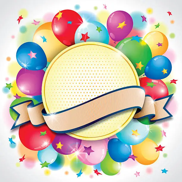 Vector illustration of Celebration Badge