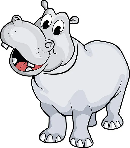 Vector illustration of Hippo