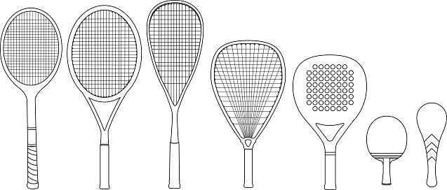Squash Racket Shapes Gratis Squash Racket Cliparts in AI, SVG, EPS of PSD