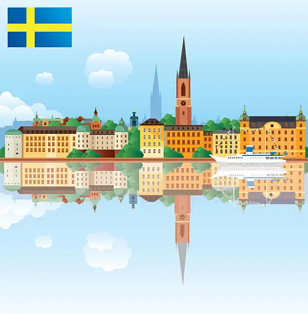 Vector illustration of Stockholm