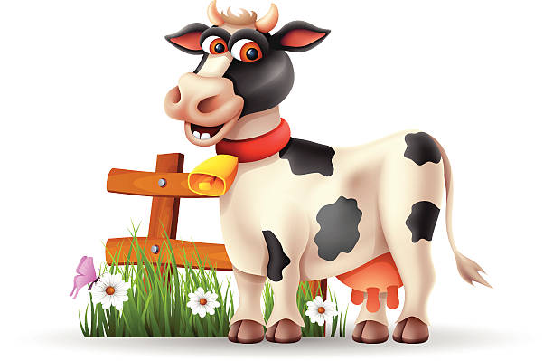Funny Cow Stock Illustration - Download Image Now - Cow, Cartoon, Animal -  iStock
