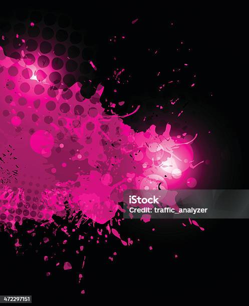 Ilustración de Pink Grunge De Salpicaduras y más Vectores Libres de Derechos de Abstracto - Abstracto, Arte cultura y espectáculos, Brillante