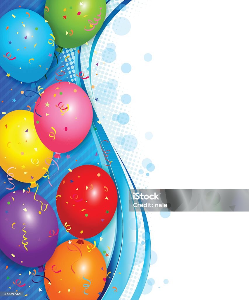 Ballons Hintergrund - Lizenzfrei Geburtstagskarte Vektorgrafik