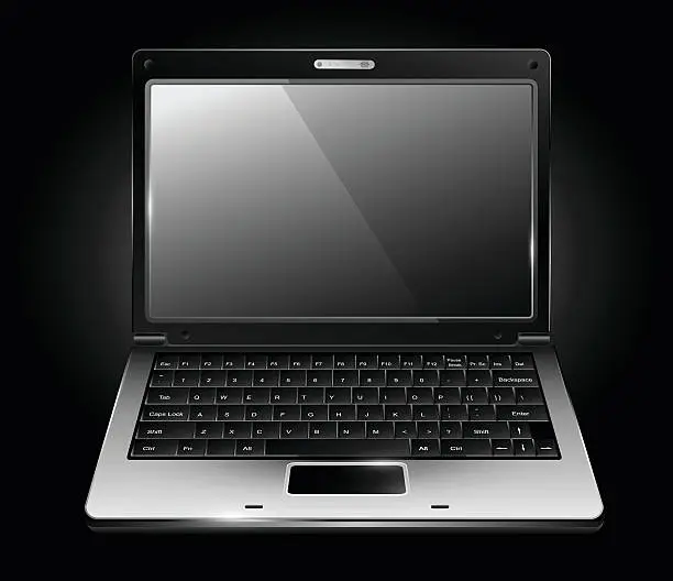 Vector illustration of Laptop