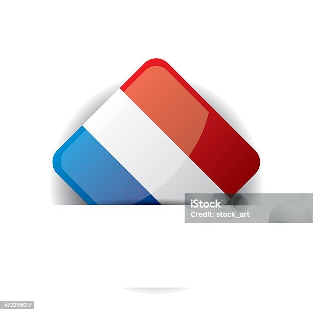 Vetores de Ícone Brilhante Com Bandeira Da França Em Branco No Bolso e mais imagens de França