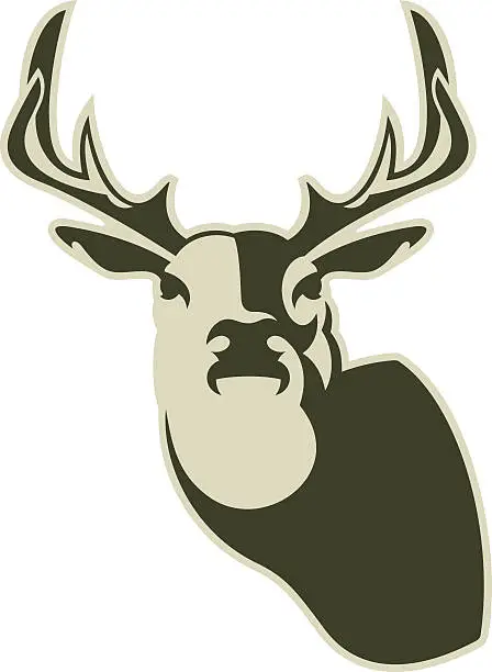 Vector illustration of Deer Head