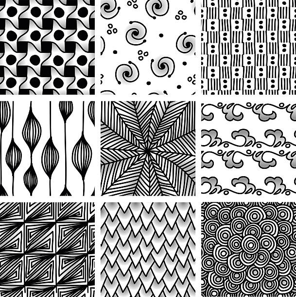 Handrawn patterns vector art illustration