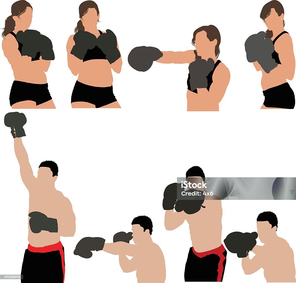 Imagens de boxers soco - Vetor de Luva de Boxe royalty-free