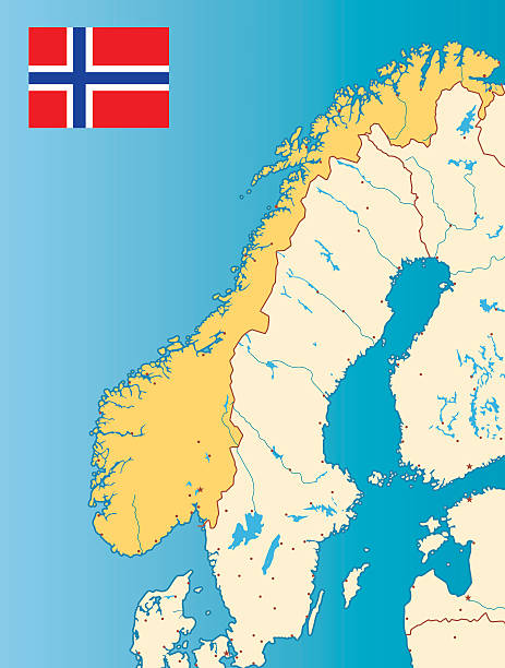 노르웨이 맵 - map viking viking ship norway stock illustrations