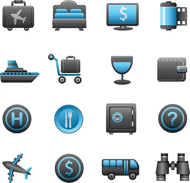 Vector illustration of Hotel Icon Set