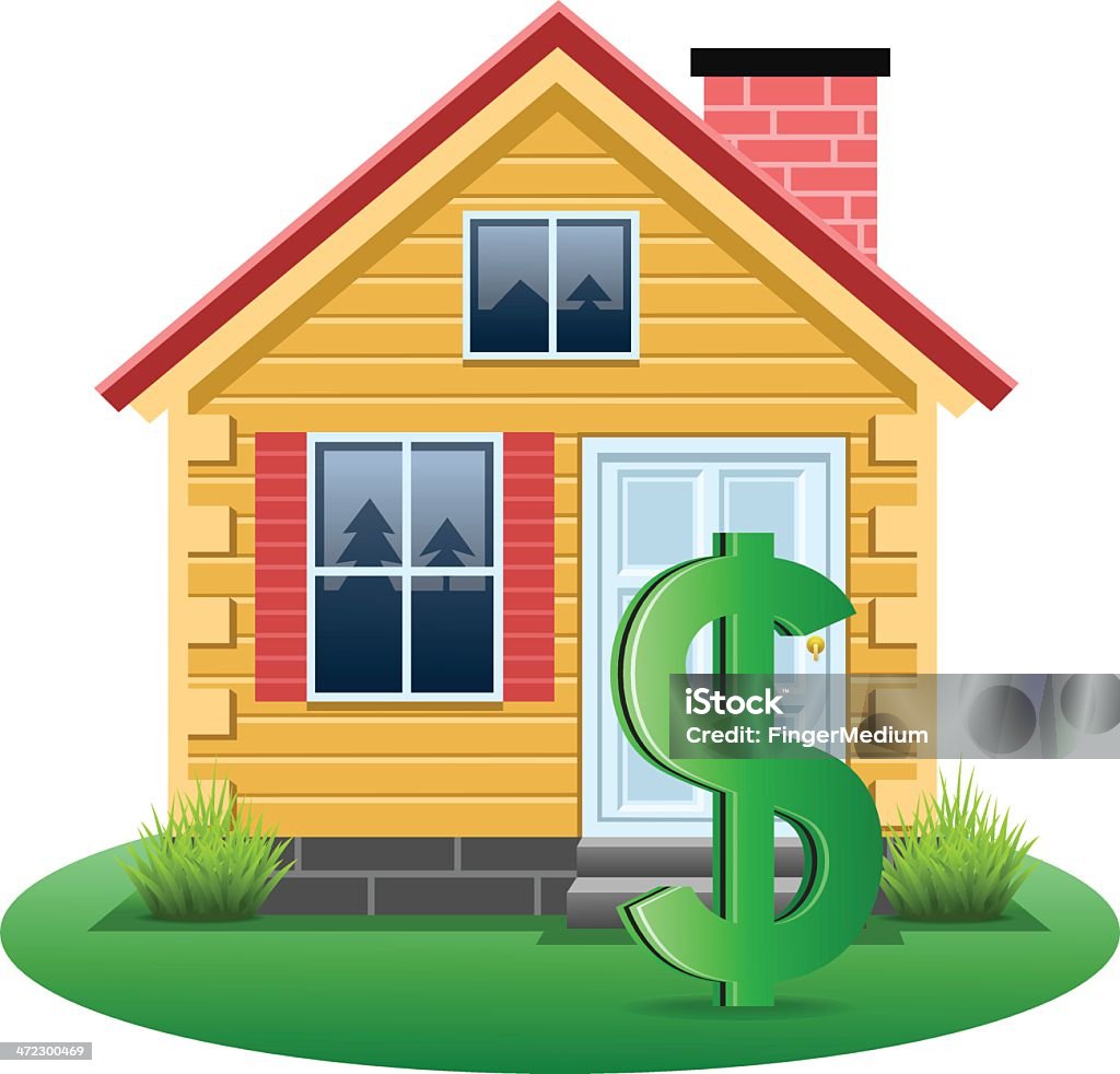 Real Estate Finanzen - Lizenzfrei Immobilie Vektorgrafik