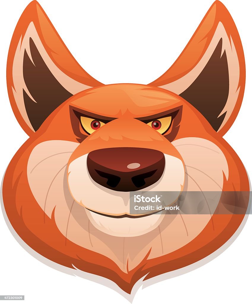 fox o mascote - Vetor de Raposa - Cão Selvagem royalty-free