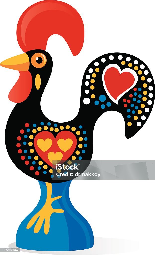 Portugalski Rooster - Grafika wektorowa royalty-free (Portugalia)