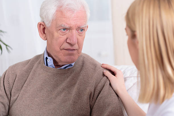 istock Grandpa supported by his granddaughter 472301160